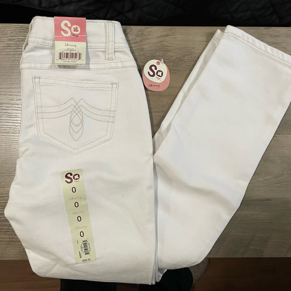 SO White Straight Leg Jeans Premium Denim
